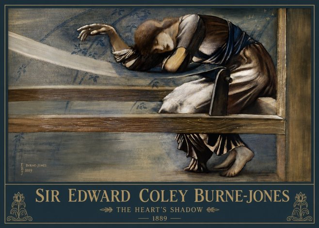 Edward Burne-Jones The Heart's Shadow No4 - Juliste