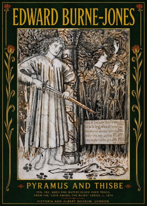 Edward Burne-Jones Pyramus and Thisbe No6 - Juliste