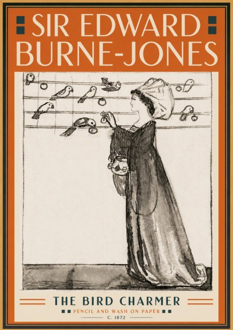 Edward Burne-Jones The Bird Charmer No5 - Juliste