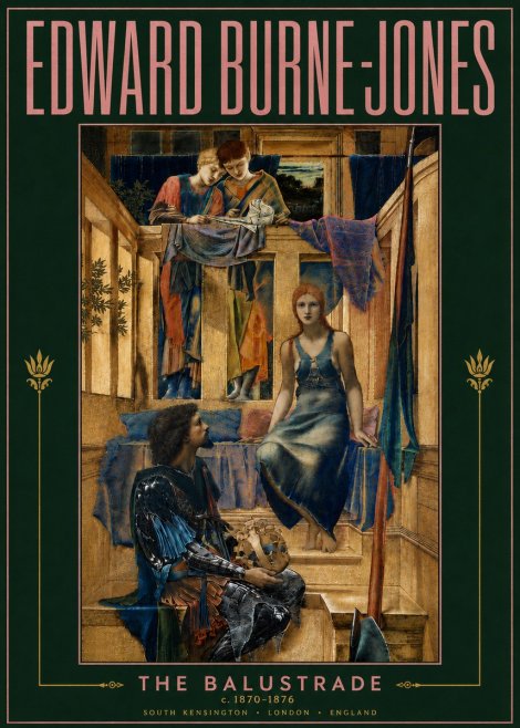 Edward Burne-Jones The Balustrade No5 - Juliste