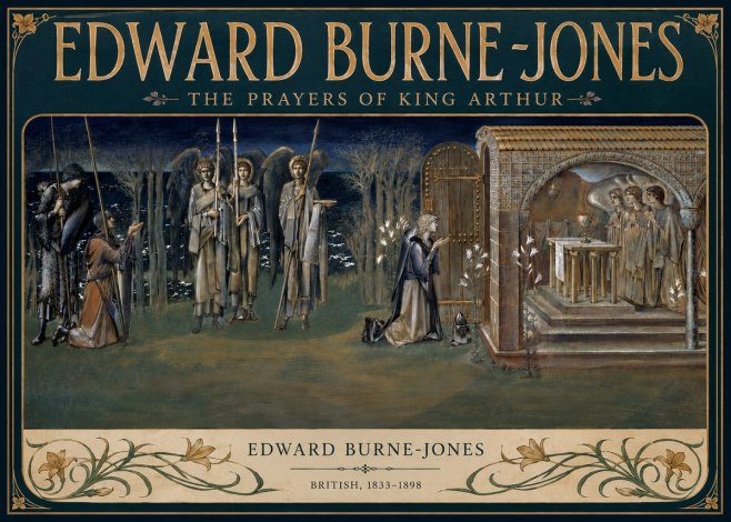 Edward Burne-Jones The Prayers of King Arthur No2 - Juliste