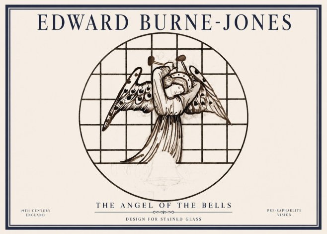Edward Burne-Jones The Angel of the Bells No1 - Juliste