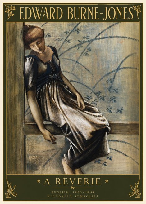 Edward Burne-Jones A Reverie No3 - Juliste
