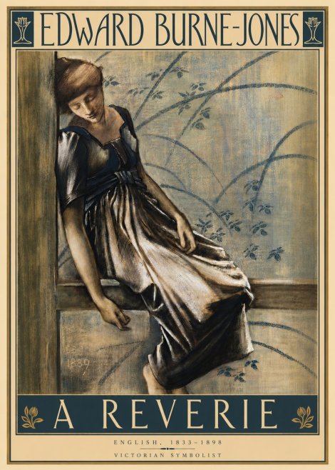 Edward Burne-Jones A Reverie No4 - Juliste