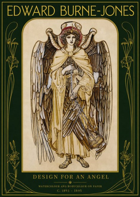 Edward Burne-Jones Design for an Angel No2 - Juliste