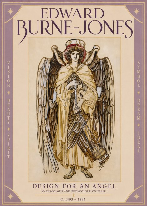 Edward Burne-Jones Design for an Angel No3 - Juliste