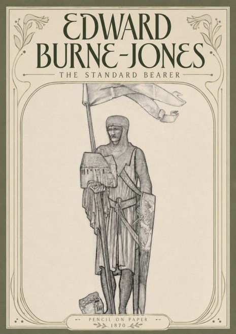 Edward Burne-Jones The Standard Bearer No4 - Juliste