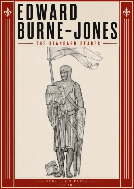 Edward Burne-Jones The Standard Bearer No6 - Juliste