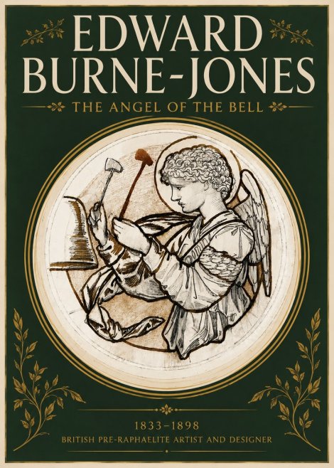 Edward Burne-Jones The Angel of the Bell No4 - Juliste