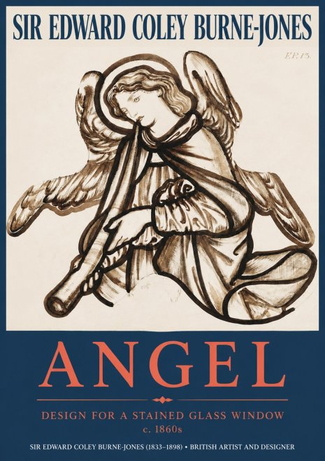 Edward Burne-Jones Angel No2 - Juliste