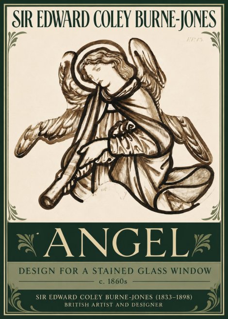 Edward Burne-Jones Angel No3 - Juliste
