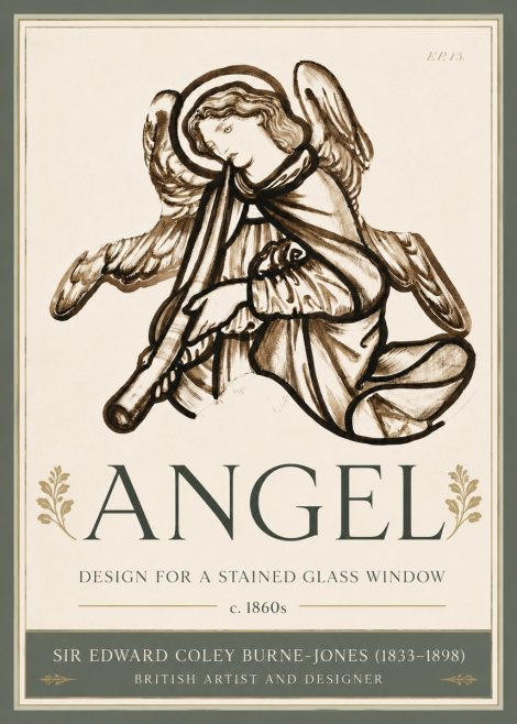 Edward Burne-Jones Angel No6 - Juliste
