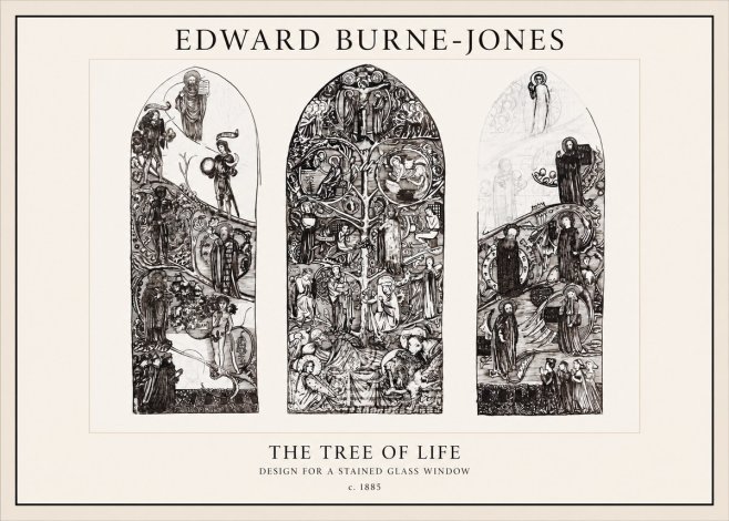 Edward Burne-Jones The Tree of Life No1 - Juliste