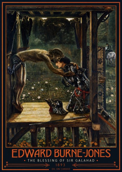 Edward Burne-Jones The Blessing of Sir Galahad No2 - Juliste