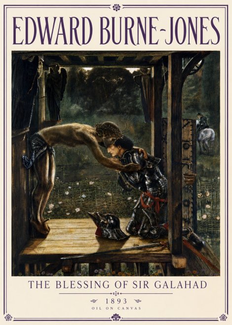 Edward Burne-Jones The Blessing of Sir Galahad No6 - Juliste