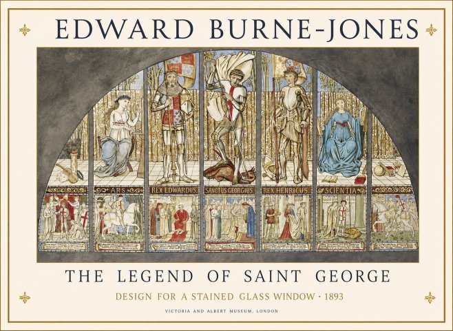 Edward Burne-Jones The Legend of Saint George No1 - Juliste