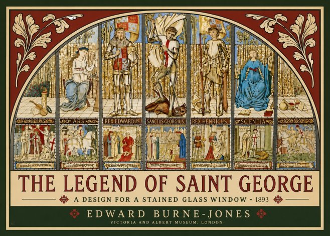 Edward Burne-Jones The Legend of Saint George No3 - Juliste