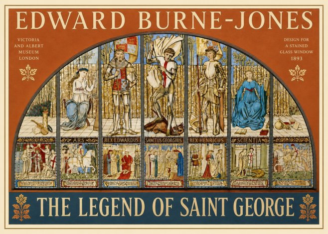 Edward Burne-Jones The Legend of Saint George No4 - Juliste
