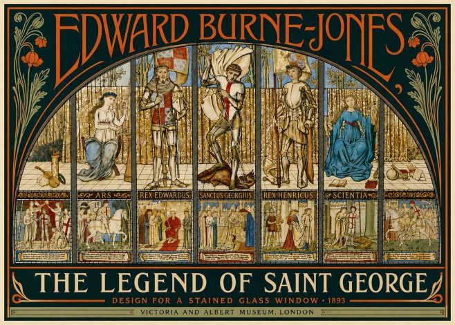 Edward Burne-Jones The Legend of Saint George No5 - Juliste