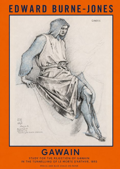 Edward Burne-Jones Gawain - Study for the Rejection of Gawain in the Tunnelling of Le Morte D'arthur, 1893 No2 - Juliste