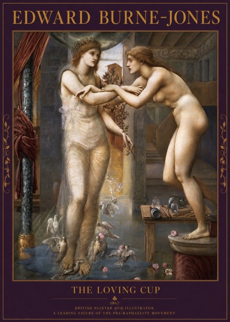 Edward Burne-Jones The Loving Cup No2 - Juliste