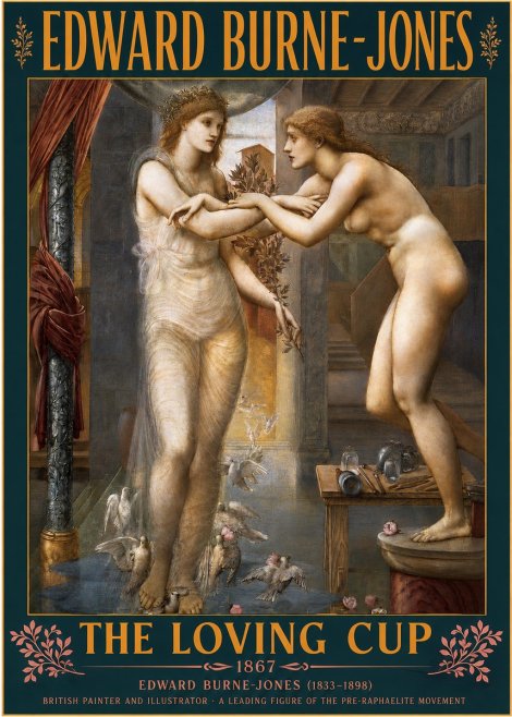 Edward Burne-Jones The Loving Cup No3 - Juliste
