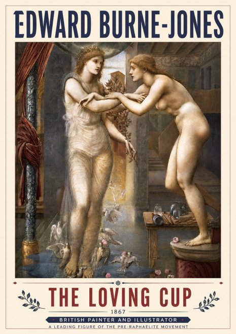 Edward Burne-Jones The Loving Cup No4 - Juliste
