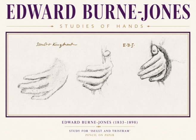 Edward Burne-Jones Study for 'Iseult and Tristram' No5 - Juliste