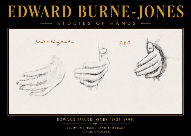 Edward Burne-Jones Study for 'Iseult and Tristram' No6 - Juliste