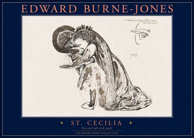 Edward Burne-Jones St. Cecilia No2 - Juliste