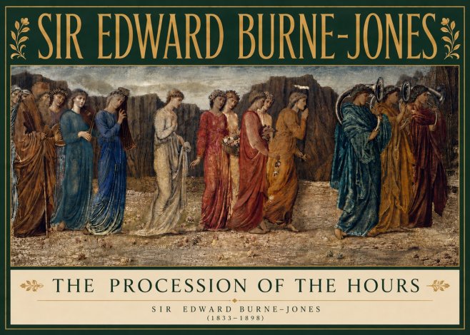 Edward Burne-Jones The Procession of the Hours No5 - Juliste