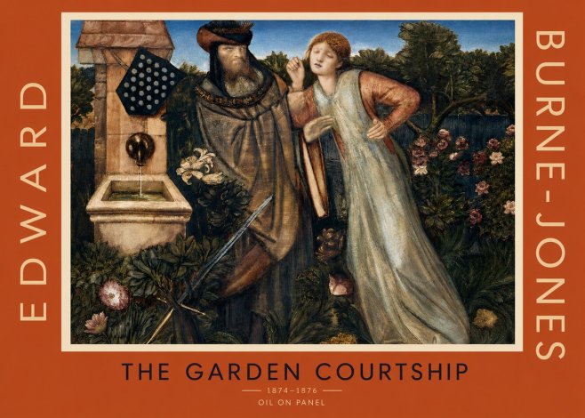 Edward Burne-Jones The Garden Courtship No3 - Juliste