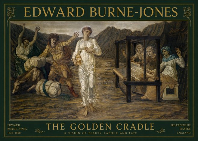 Edward Burne-Jones The Golden Cradle No1 - Juliste
