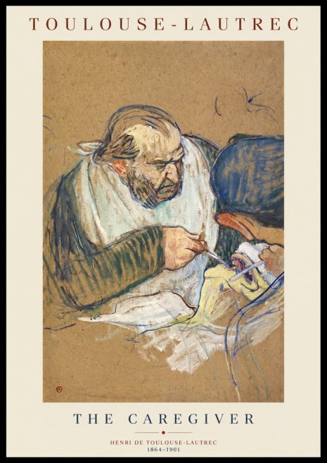 Toulouse-Lautrec The Caregiver No1 - Juliste