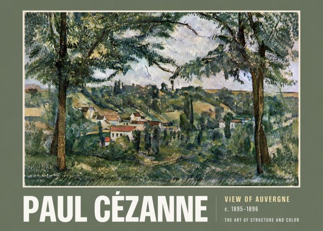 Paul Cézanne View of Auvergne No2 - Juliste