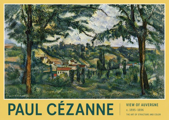 Paul Cézanne View of Auvergne No4 - Juliste