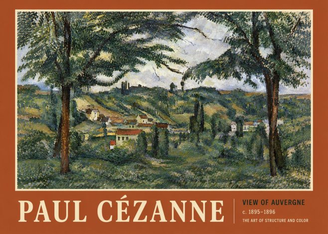 Paul Cézanne View of Auvergne No5 - Juliste
