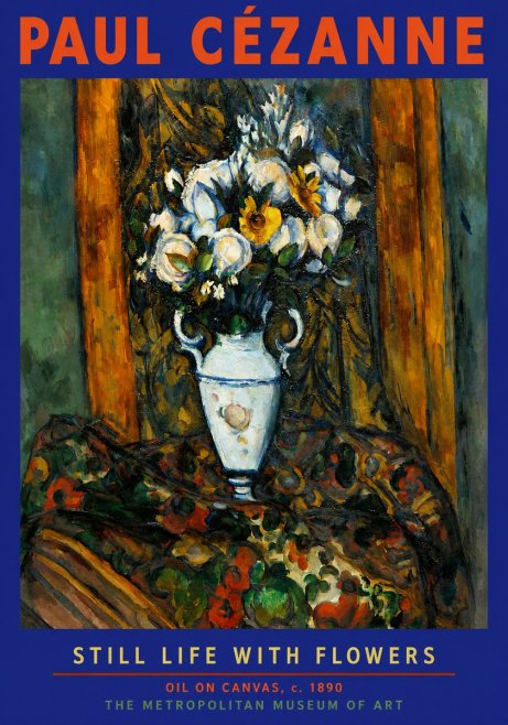 Paul Cézanne Still Life with Flowers No2 - Juliste