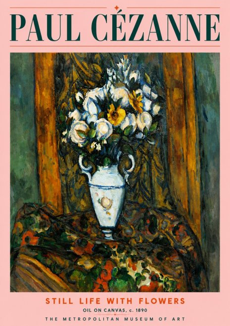 Paul Cézanne Still Life with Flowers No4 - Juliste