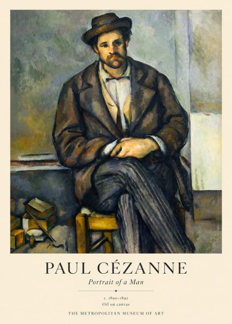 Paul Cézanne Portrait of a Man III No1 - Juliste