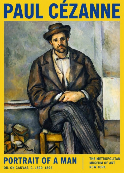 Paul Cézanne Portrait of a Man III No2 - Juliste