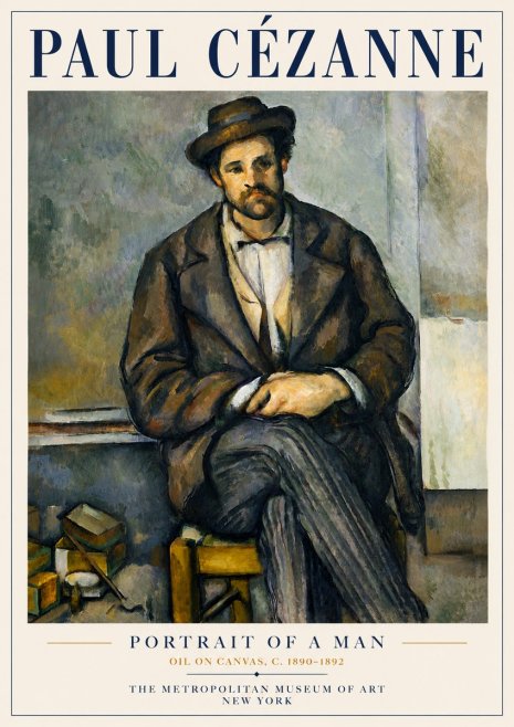 Paul Cézanne Portrait of a Man III No5 - Juliste