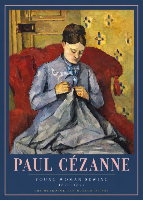 Paul Cézanne Young Woman Sewing No3 - Juliste