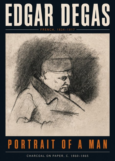 Edgar Degas Portrait of a Man No3 - Juliste