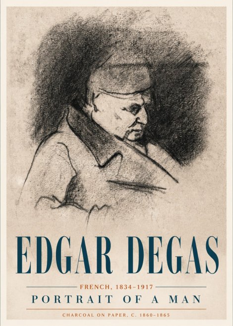 Edgar Degas Portrait of a Man No4 - Juliste