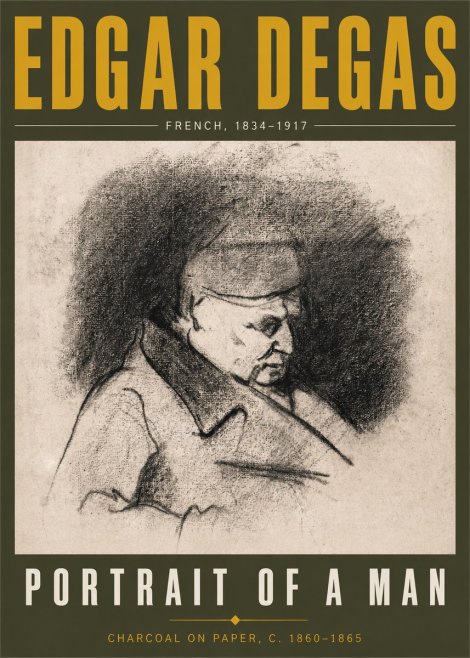 Edgar Degas Portrait of a Man No5 - Juliste