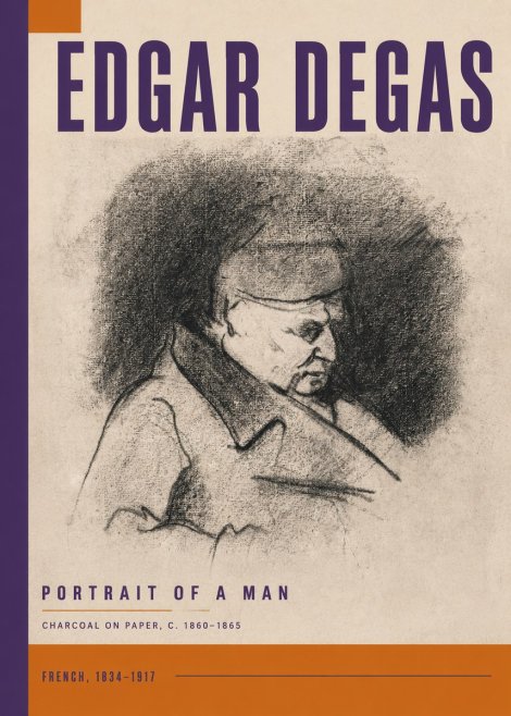Edgar Degas Portrait of a Man No6 - Juliste