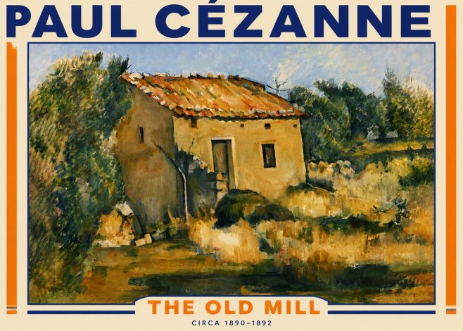Paul Cézanne The Old Mill No4 - Juliste