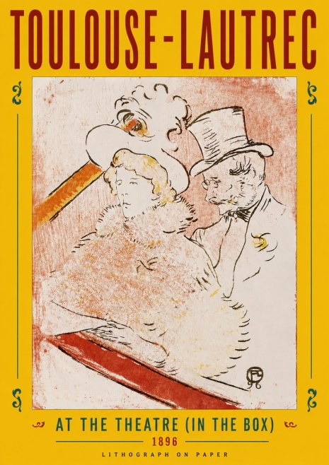 Toulouse-Lautrec At the Theatre (in the Box) No5 - Juliste