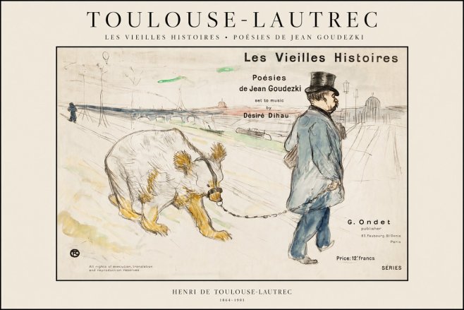 Toulouse-Lautrec Les Vieilles Histoires II No1 - Juliste